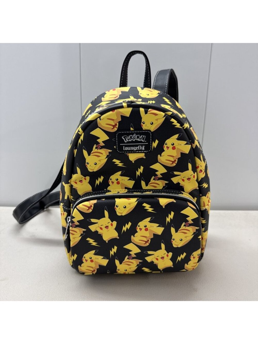 Loungefly Pokemon Pikachu All-Over Print Mini Backpack Black
